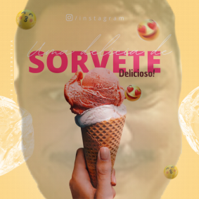 Sorveteria 1 - Arte 10 - Redes Sociais